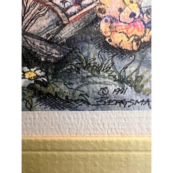 Jody Bergsma Vintage Lithographs Limited Edition 1981 1982 Lot of 2 - Picture 5 of 16